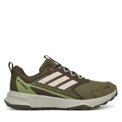 Trekkingi adidas. Brązowe buty do biegania męskie ADIDAS, bez wzorów, bez zapięcia, trekkingowe, adidas terrex, ClimaProof (Adidas). Za 349.99 zł.