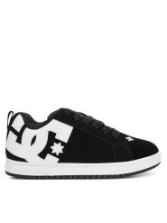 DC Sneakersy COURT GRAFFIK 300529-001 Czarny. Czarne buty sportowe na co dzień męskie DC, m, bez wzorów, z nubiku, bez ramiączek, bez kaptura. Za 249.99 zł.