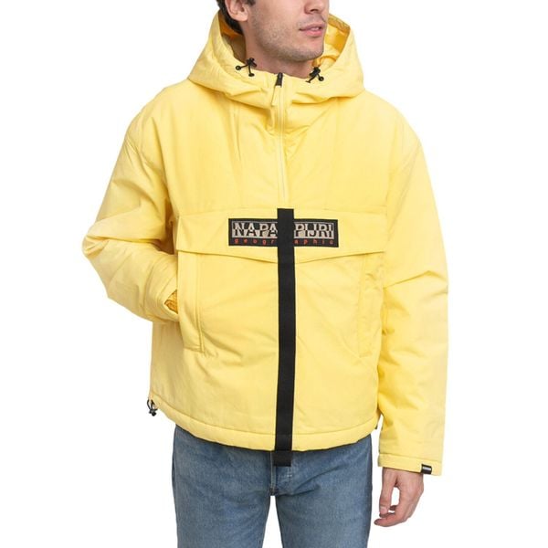 Kurtka turystyczna męska Napapijri Skidoo Creator. Żółte kurtki męskie Napapijri, na zimę, m, bez wzorów, z poliamidu, bez ramiączek, z kapturem. W wyprzedaży za 721.00 zł.