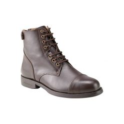Sztyblety jeździeckie Paddock 560. Brązowe sztyblety męskie FOUGANZA, z gumy, bez obcasa, bez zapięcia. Za 299.99 zł.