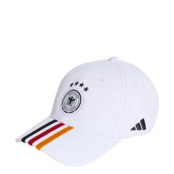Czapka piłkarska Niemcy. Białe czapki męskie ADIDAS, bez wzorów, casualowe. Za 129.00 zł.