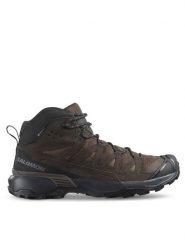 Salomon Trekkingi X Ultra 360 Leather Mid Gore-Tex L47570900 Brązowy. Brązowe buty trekkingowe męskie Salomon, bez wzorów, z gore-texu, bez zapięcia, trekkingowe, gore-tex. Za 719.99 zł.