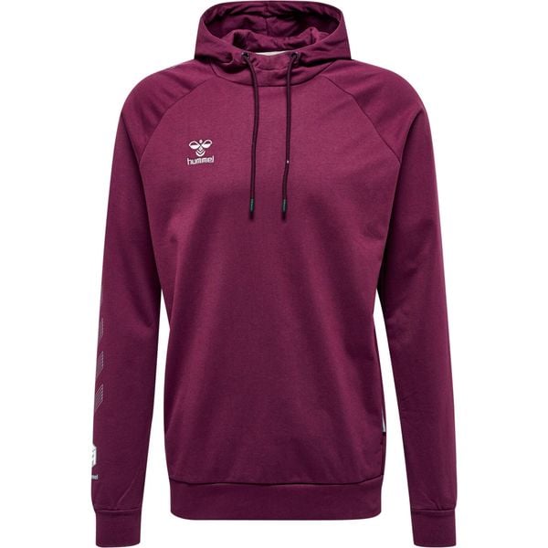 Bawełniana bluza z kapturem Hummel Move Grid. Fioletowe bluzy nierozpinane męskie HUMMEL, s, bez wzorów, z bawełny, z kapturem. Za 255.35 zł.