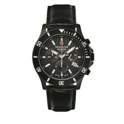 Zegarek Swiss Alpine Military. Czarne zegarki męskie Swiss Alpine Military. Za 879.99 zł.