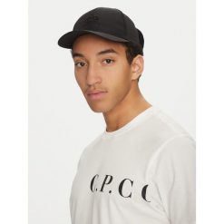 Czapka z daszkiem C.P. Company. Czarne czapki męskie C.P. Company, bez wzorów. Za 439.99 zł.