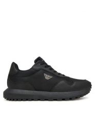 Emporio Armani Sneakersy EM003738 AF19532 MC005 Czarny. Czarne buty sportowe na co dzień męskie Emporio Armani, m, bez wzorów, ze skóry, bez ramiączek, bez kaptura. Za 1,099.00 zł.