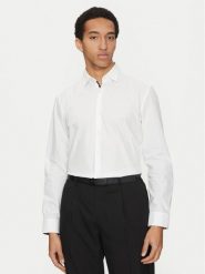 HUGO Koszula Koey 50534044 Biały Slim Fit. Białe koszule męskie Hugo, m, bez wzorów, z bawełny, bez kołnierzyka, bez ramiączek. Za 199.99 zł.