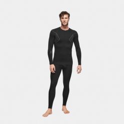 Bielizna termoaktywna trekkingowa męska Alpinus Active Base Layer Set. Czarna bielizna termoaktywna męska Alpinus, m, bez wzorów, bez ramiączek. Za 259.00 zł.