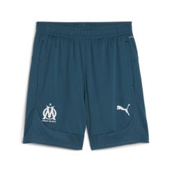 Męskie szorty treningowe Olympique Marsylia PUMA Ocean Tropic White Blue. Białe szorty sportowe męskie Puma, bez wzorów, sportowe. W wyprzedaży za 162.50 zł.