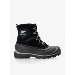 Buty zimowe męskie Sorel Buxton Lace Boot WP. Czarne buty trekkingowe męskie Sorel, na zimę, bez wzorów, bez zapięcia, trekkingowe. Za 543.99 zł.