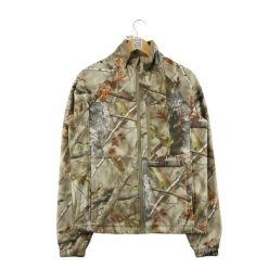 Second life - Kurtka polarowa w kamuflażu dla mężczyzn - Jak nowy. Brązowe kurtki męskie SOLOGNAC, m, bez wzorów, z polaru, sportowe, bez ramiączek, bez kaptura. Za 105.71 zł.