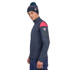 Bluza męska Rossignol Aerial. Niebieskie bluzy nierozpinane męskie Rossignol, m, bez wzorów, sportowe, bez ramiączek, bez kaptura. Za 950.00 zł.