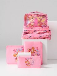 Zestaw organizerów do walizki PAW Patrol 6 pack - różowy. Czerwone walizki męskie Sinsay, bez wzorów. Za 35.99 zł.