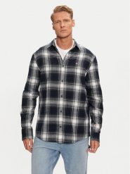 Tommy Jeans Koszula DM0DM19651 Granatowy Regular Fit. Niebieskie koszule męskie Tommy Jeans, m, bez wzorów, z bawełny, bez kołnierzyka, bez ramiączek. Za 339.99 zł.