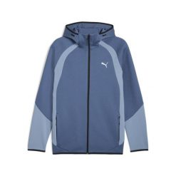 Męska bluza Evostripe z kapturem PUMA Dark Indigo Blue. Niebieskie bluzy nierozpinane męskie Puma, m, bez wzorów, z kapturem. Za 329.00 zł.