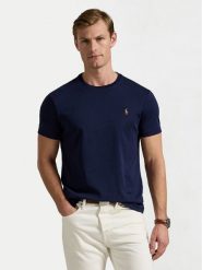 Polo Ralph Lauren T-Shirt 710740727 Granatowy Slim Fit. Niebieskie koszulki polo męskie Polo Ralph Lauren, m, bez wzorów, z bawełny, bez kołnierzyka, bez ramiączek. Za 359.99 zł.