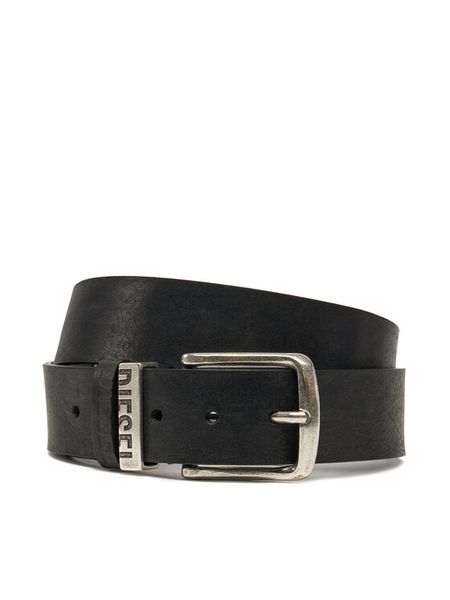 Diesel Pasek Męski B-Visible X08506 PS142 T8013 Czarny. Czarne paski męskie Diesel, bez wzorów, ze skóry. Za 289.99 zł.