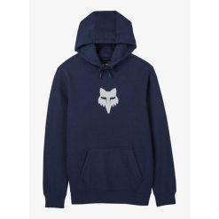 Bluza z kapturem męska Fox Fox Head Fleece Po. Niebieskie bluzy nierozpinane męskie FOX, m, bez wzorów, casualowe, bez ramiączek, z kapturem. Za 261.99 zł.