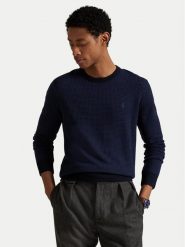 Polo Ralph Lauren Sweter 710949280002 Granatowy Regular Fit. Niebieskie kardigany męskie Polo Ralph Lauren, m, bez wzorów, z wełny, bez ramiączek. Za 889.99 zł.