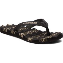 Japonki QUIKSILVER - AQYL100637 XKGG. Czarne klapki i japonki męskie Quiksilver, z materiału. W wyprzedaży za 119.00 zł.