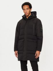 BOSS Płaszcz zimowy 50515113 Czarny Regular Fit. Czarne płaszcze męskie Boss, na zimę, l, bez wzorów, z syntetyku, bez kaptura. Za 1,959.00 zł.