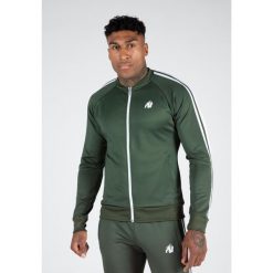 Riverside Kurtka dresowa - Zielony. Zielone kurtki męskie GORILLA WEAR, xl, bez wzorów, z dresówki, sportowe, bez ramiączek, bez kaptura. Za 298.00 zł.