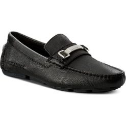 Mokasyny CALVIN KLEIN - Mikos Tumled Leather F1875 Black. Czarne mokasyny męskie Calvin Klein, ze skóry ekologicznej, bez zapięcia. W wyprzedaży za 379.00 zł.