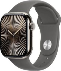 Smartwatch Apple Watch 10 GPS + Cellular 46mm Natural Titanium S/M Szary (MWY93ET/A). Szare zegarki smartwatch Apple. Za 5,988.05 zł.