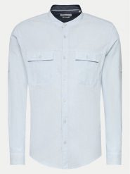 S.Oliver Koszula 2143531 Niebieski Regular Fit. Niebieskie koszule męskie S.Oliver, m, bez wzorów, z bawełny, bez kołnierzyka, bez ramiączek. Za 129.99 zł.