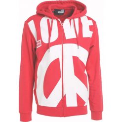 Love Moschino ZIPPED HOODIE Bluza rozpinana red/white. Bluzy rozpinane męskie marki Love Moschino. W wyprzedaży za 549.45 zł.