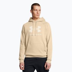Bluza Under Armour Rival Fleece Logo HD. Brązowe bluzy nierozpinane męskie Under Armour, bez wzorów, sportowe, bez ramiączek, bez kaptura. Za 159.99 zł.