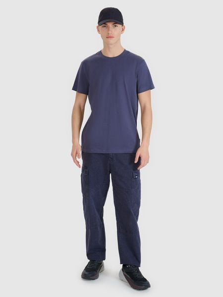 4F Spodnie casual cargo męskie - szare S. Szare spodnie dresowe męskie 4f, bez wzorów, z bawełny, casualowe. W wyprzedaży za 129.99 zł.