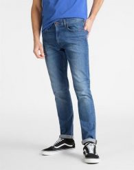 MĘSKIE SPODNIE JEANSOWE LEE LUKE FRESH L719ROIG 112119386, W31 L32. Niebieskie spodnie na co dzień męskie Lee, bez wzorów, z bawełny, klasyczne. Za 239.99 zł.