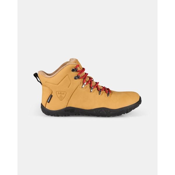 Uniseksowe wysokie buty outdoorowe barefoot Kilpi BARE HIGH WP-U. Brązowe buty trekkingowe męskie Kilpi, bez wzorów, bez zapięcia, trekkingowe. Za 628.61 zł.
