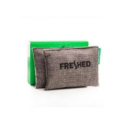 Saszetki odświeżające Freshed - gray eco. Szare buty trekkingowe męskie FRESHED, bez wzorów, sportowe, bez obcasa, bez zapięcia. Za 36.99 zł.