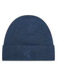 Calvin Klein Czapka LV04D8020G Niebieski. Niebieskie czapki męskie Calvin Klein, na zimę, bez wzorów, z materiału. Za 129.99 zł.
