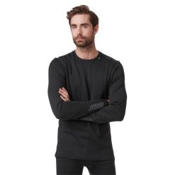 Longsleeve termoaktywny męski Helly Hansen Lifa Merino Midweight Crew. Czarne bielizna termoaktywna męska Helly Hansen, m, bez wzorów, bez ramiączek. Za 379.45 zł.