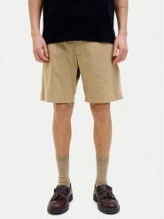 Jack & Jones Szorty materiałowe Marco 12269368 Brązowy Regular Fit. Brązowe szorty męskie Jack & Jones, bez wzorów, z bawełny. Za 99.99 zł.