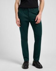 MESKIE SPODNIE LEE SLIM CHINO JADE FOREST 112370610. Eleganckie spodnie męskie Lee, bez wzorów, z materiału. Za 219.99 zł.