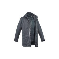Parka turystyczna Arpenaz 900 Rain 3w1 męska. Szare parki męskie QUECHUA. Za 499.99 zł.
