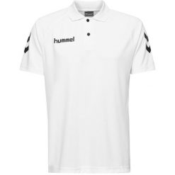 Koszulka polo sportowaHummel CORE FUNCTIONAL POLO. Białe koszulki polo męskie HUMMEL, m, bez wzorów, bez kołnierzyka, bez ramiączek. Za 49.99 zł.