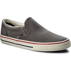 Tenisówki TOMMY JEANS - Textile Slip On EM0EM00002 Steel Grey 039. Trampki męskie marki Tommy Jeans. W wyprzedaży za 199.00 zł.