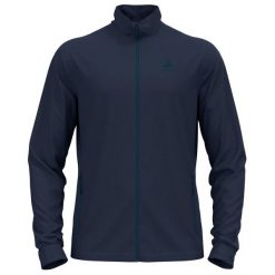 Bluza narciarska męska rozpinana z półgolfem Odlo BERRA. Niebieskie bluzy rozpinane męskie Odlo, na zimę, m, bez wzorów, sportowe, bez ramiączek, bez kaptura. W wyprzedaży za 321.95 zł.