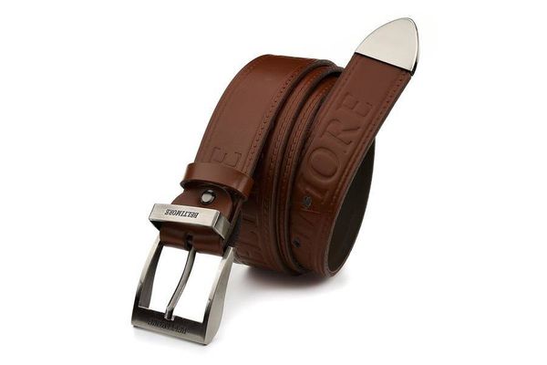 Pasek skórzany BELTIMORE r.90-105 cm 522 brązowy. Brązowe paski męskie bez wzorów. Za 54.90 zł.