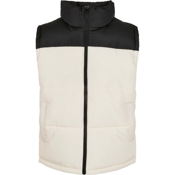 Kurtka Urban Classics block puffer. Białe kurtki męskie Urban Classics, m, bez wzorów, z puchu, bez ramiączek, bez kaptura. Za 305.50 zł.