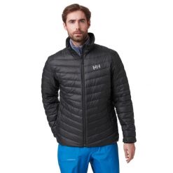 Izolowana kurtka puchowa Helly Hansen verglas. Czarne kurtki męskie Helly Hansen, l, bez wzorów, z puchu, casualowe, bez ramiączek, bez kaptura. W wyprzedaży za 779.75 zł.