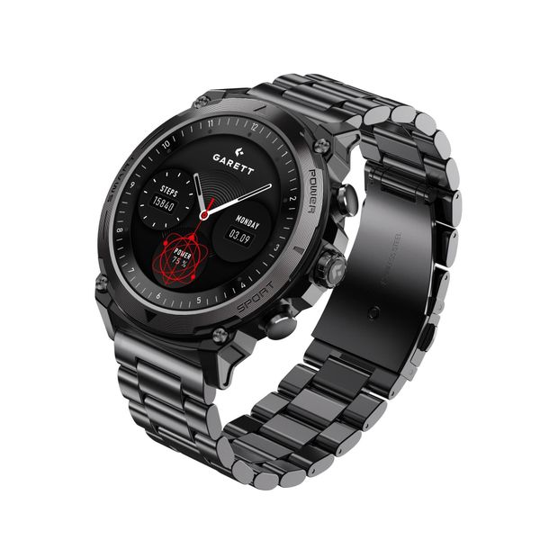 Smartwatch Garett Atom stalowy. Czarne zegarki smartwatch GARETT. Za 349.00 zł.