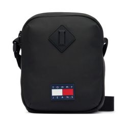 Saszetka Tommy Jeans. Czarne saszetki męskie Tommy Jeans, bez wzorów, z jeansu, małe. Za 289.99 zł.