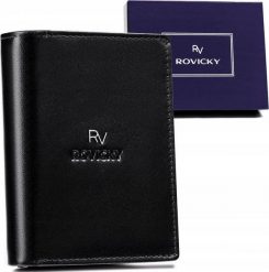 Rovicky Rozbudowany portfel męski ze skóry naturalnej z systemem RFID - Rovicky NoSize. Portfele męskie ROVICKY, bez wzorów, ze skóry. Za 129.01 zł.