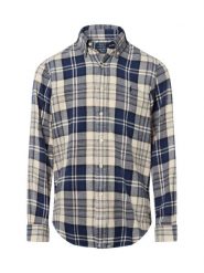 Polo Ralph Lauren Męska koszula flanelowa Mężczyźni Regular Fit Bawełna niebieski|beżowy w kratkę, S. Brązowe koszule męskie Polo Ralph Lauren, m, bez wzorów, z bawełny, bez kołnierzyka, bez ramiączek. Za 779.95 zł.